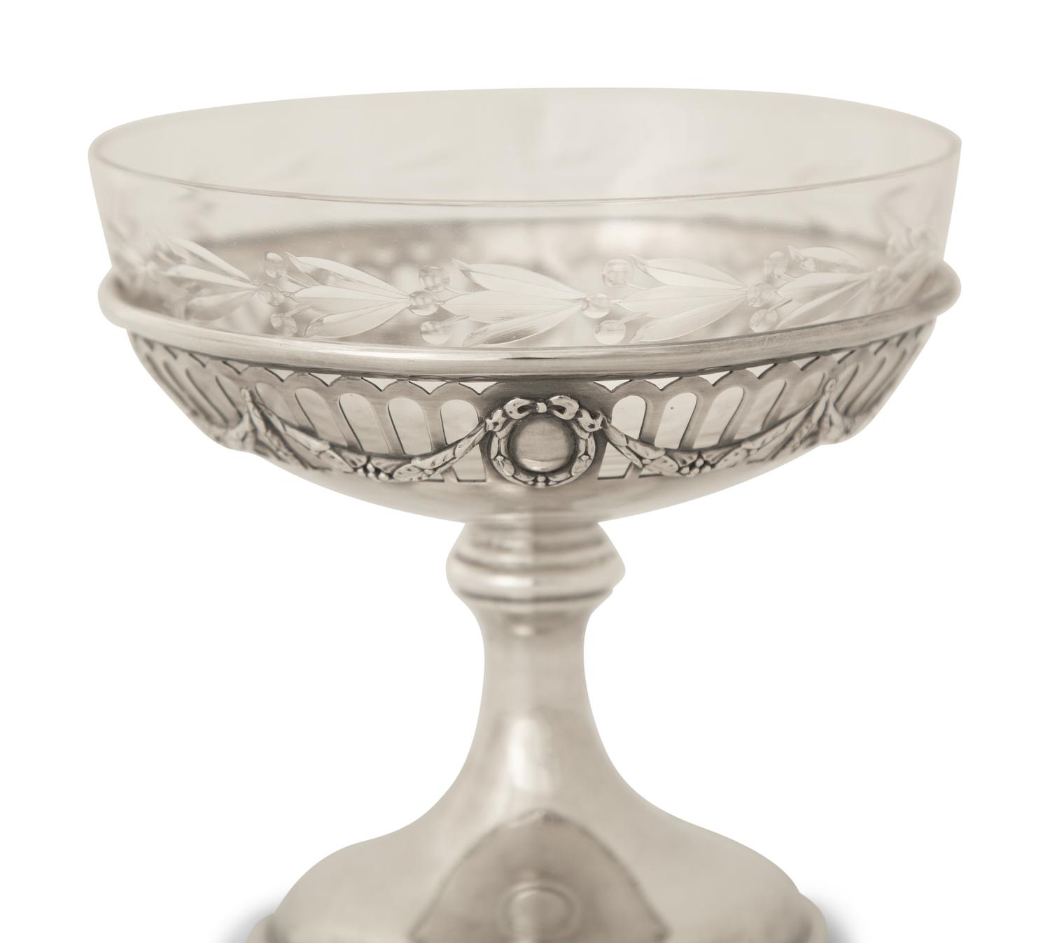 A Set of Twelve American Silver Dessert Cups