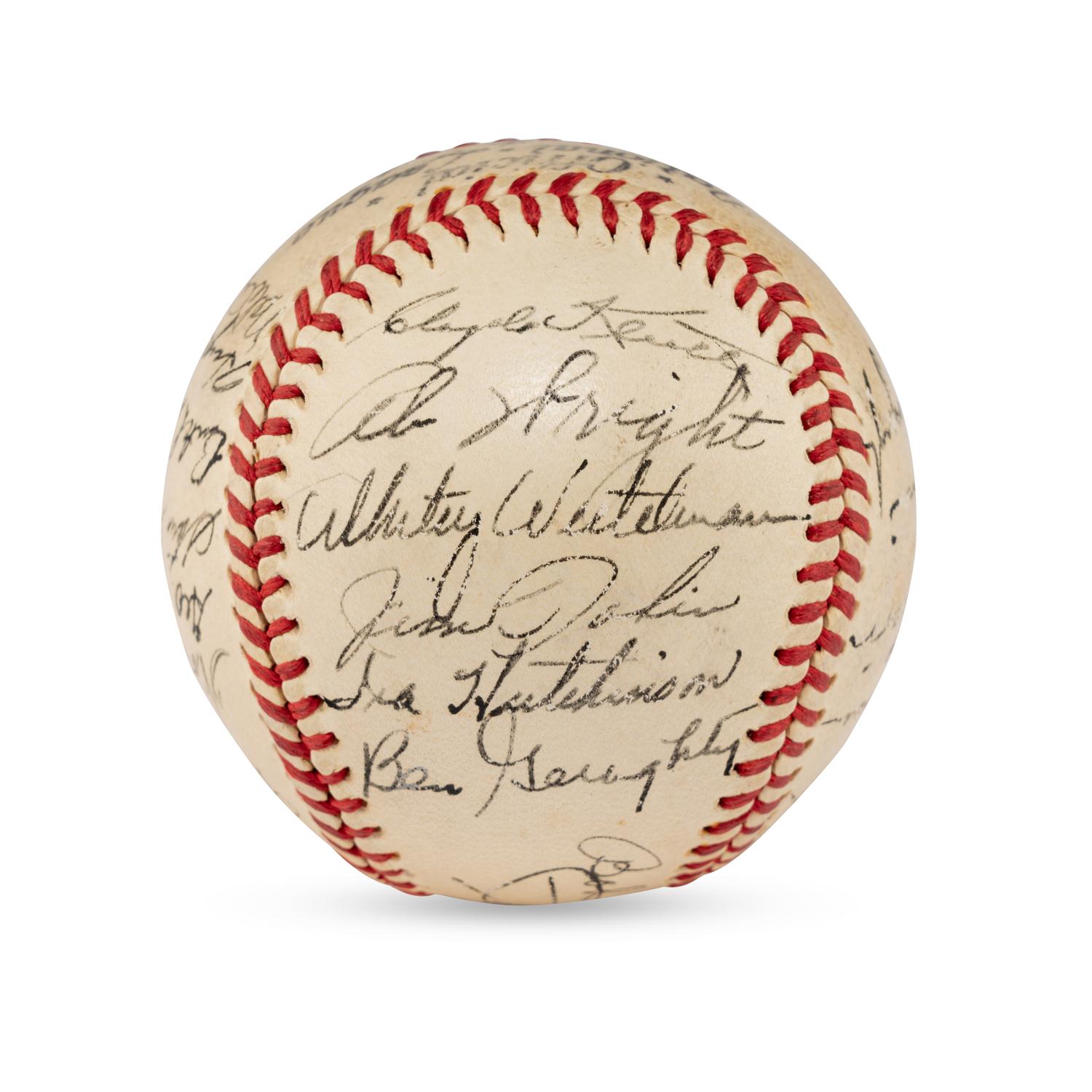 A 1944 Boston Braves Team Signed Autograph Baseball