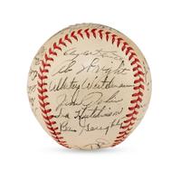 A 1944 Boston Braves Team Signed Autograph Baseball