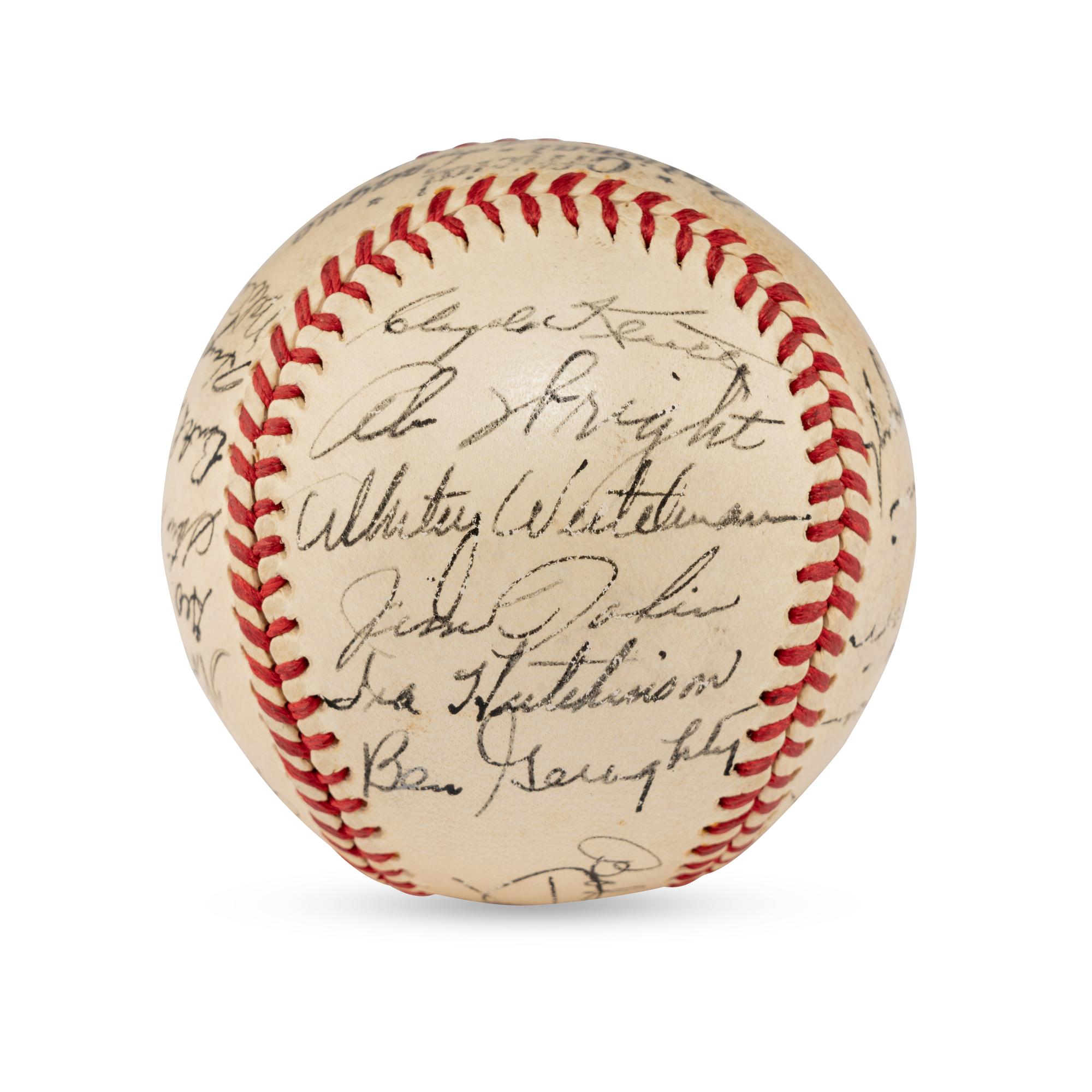A 1944 Boston Braves Team Signed Autograph Baseball