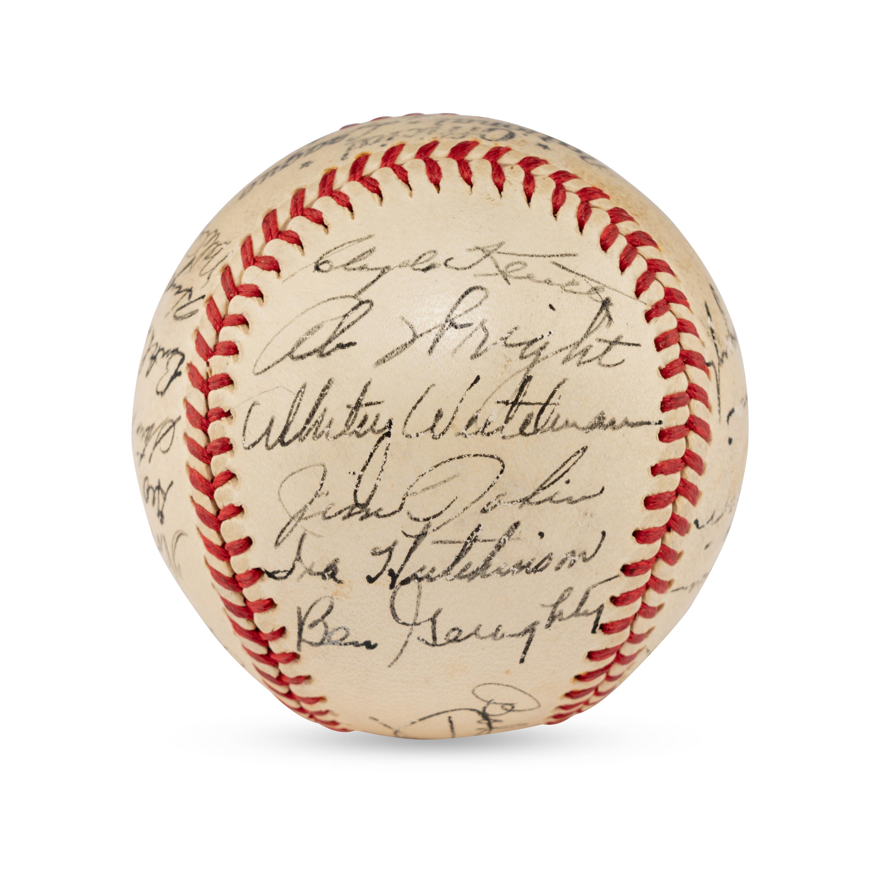 A 1944 Boston Braves Team Signed Autograph Baseball