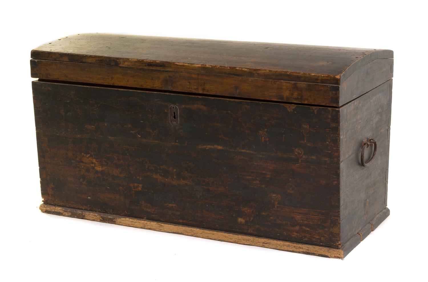An American Painted Trunk Width 44 1/4 inches. — 19TH CENTURY