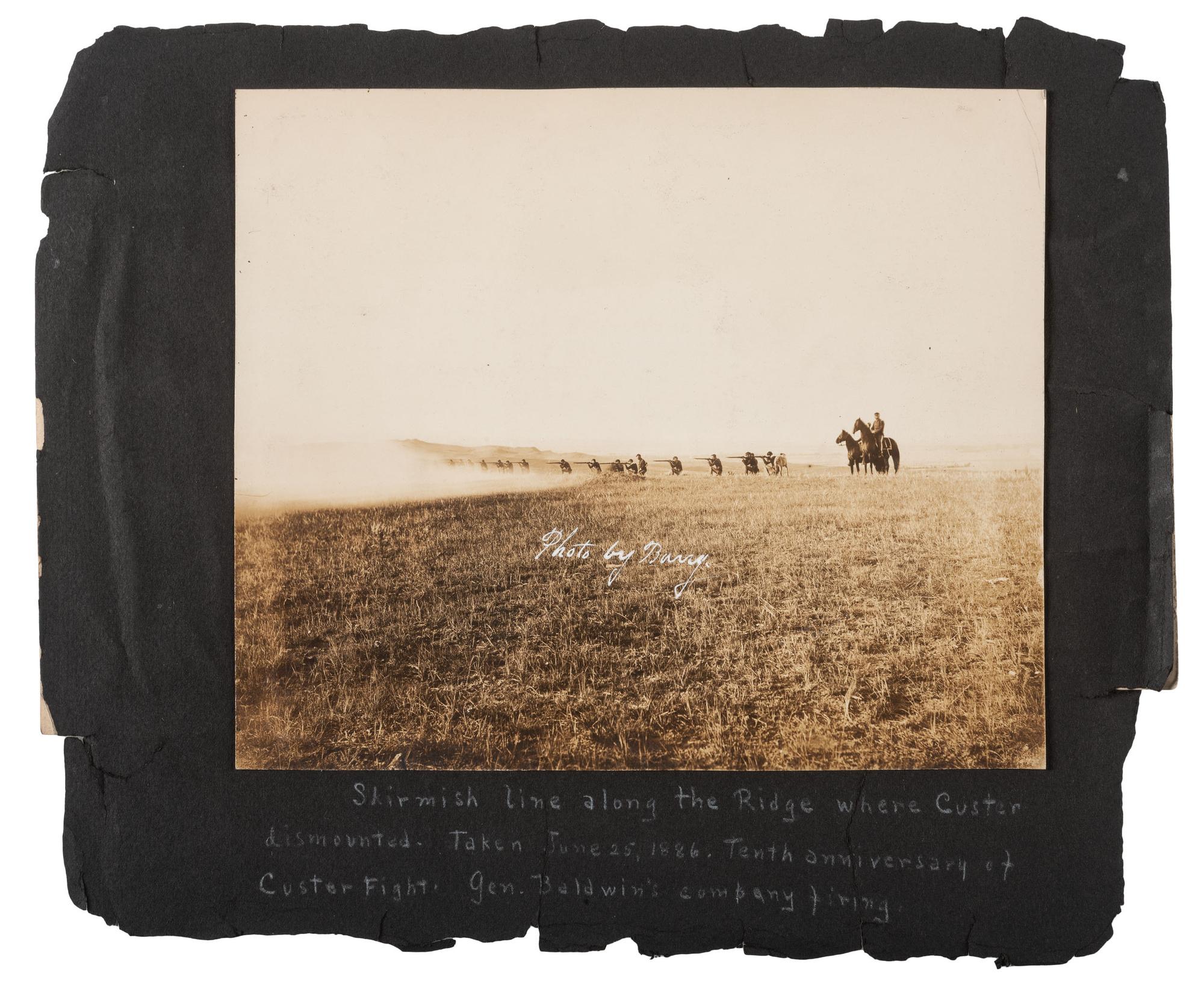 [NATIVE AMERICANS]. BARRY, David F. (1854-1934), photographer. A collection of 51 photographs of Native American subjects, George Armstrong Custer, and personalities and places associated with the Battle of Little Bighorn.