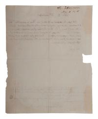 JEFFERSON, Thomas (1743-1826). Autograph letter integrally signed ("Th. J.") to Thomas Mann Randolph. 8 November 1805.