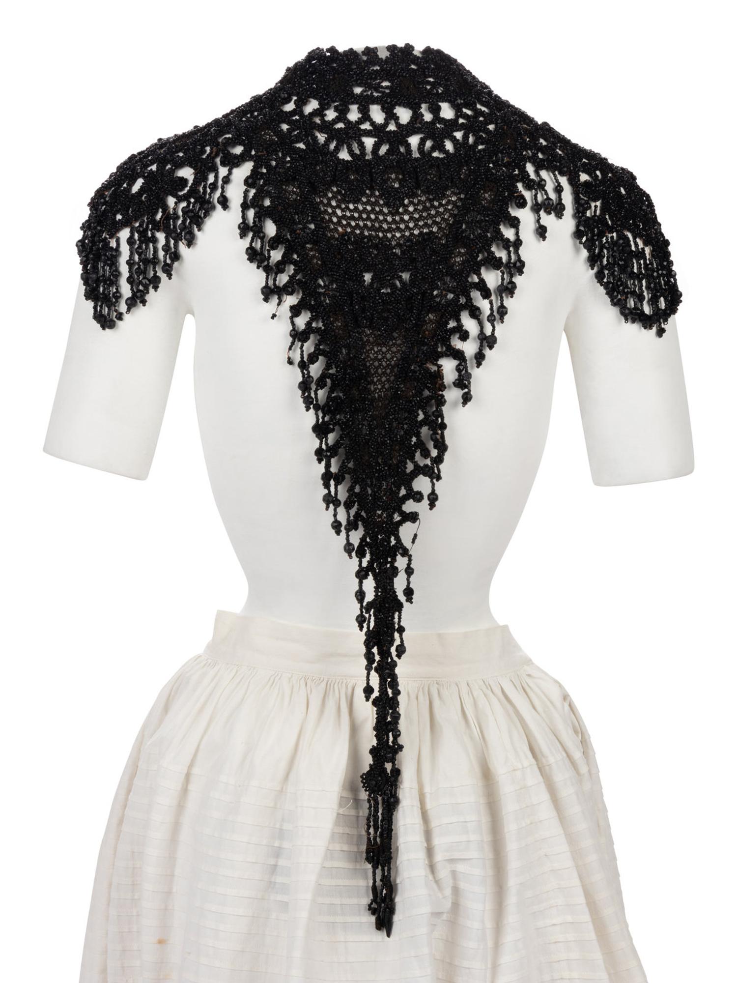 Collection of Four 19th Century Pieces; Three Capes & One Beaded Collar, 1880-1890s