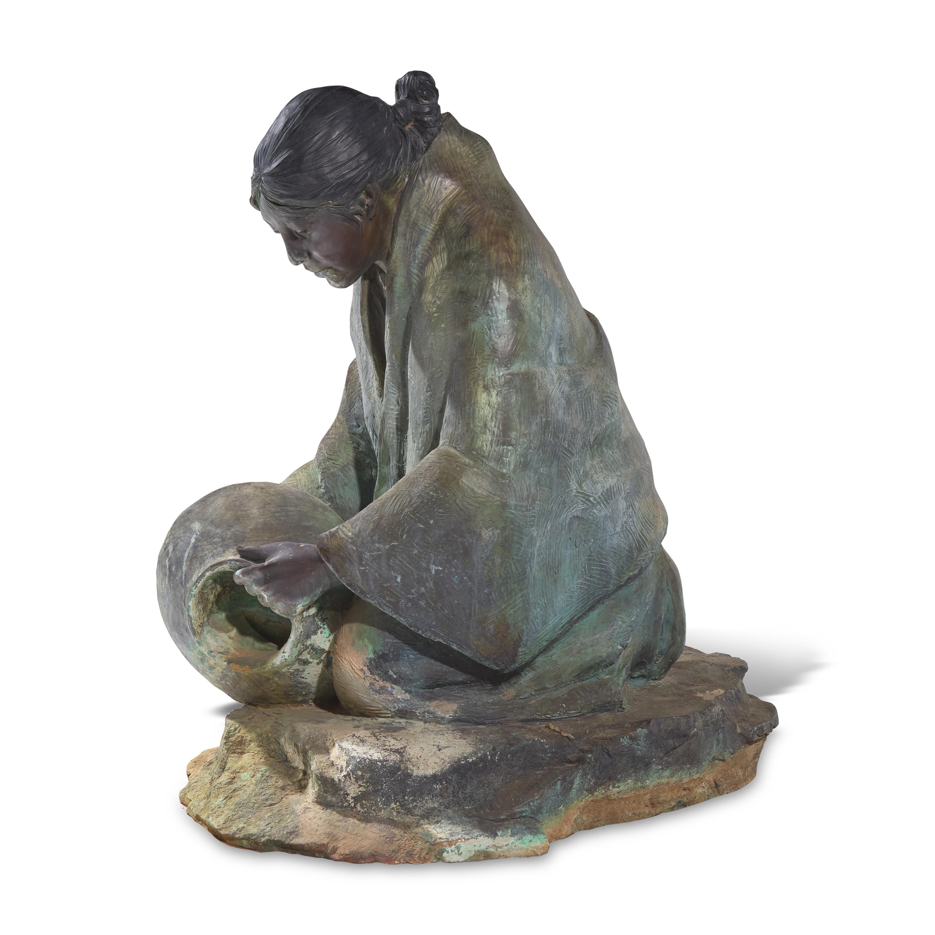 Glenna Goodacre (American, 1939-2020) — Waterbearers (Kneeling)