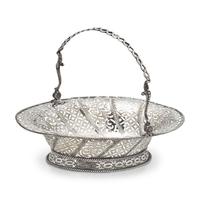 A George III Pierced and Engraved Silver Cake Basket