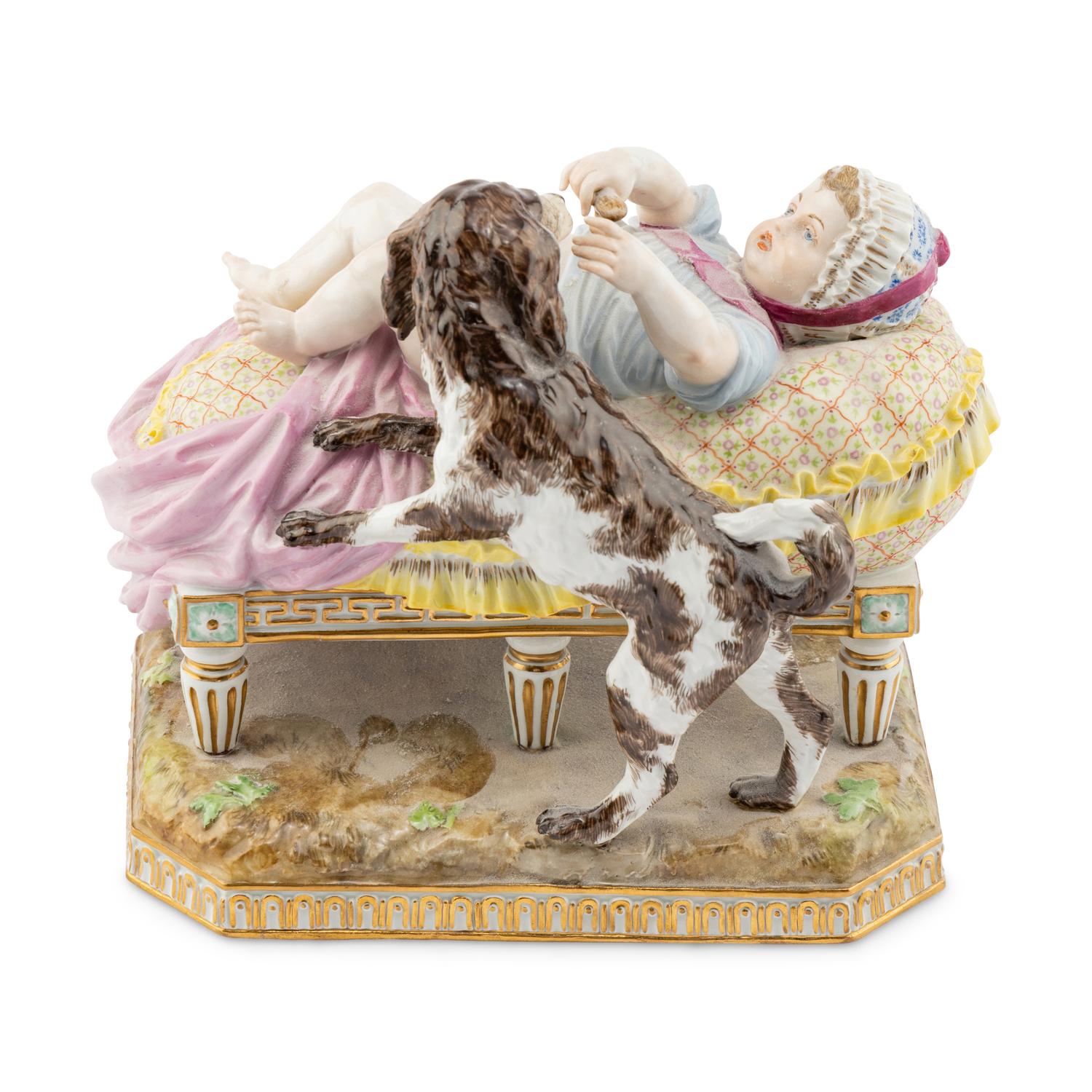 A Meissen Porcelain Figural Group