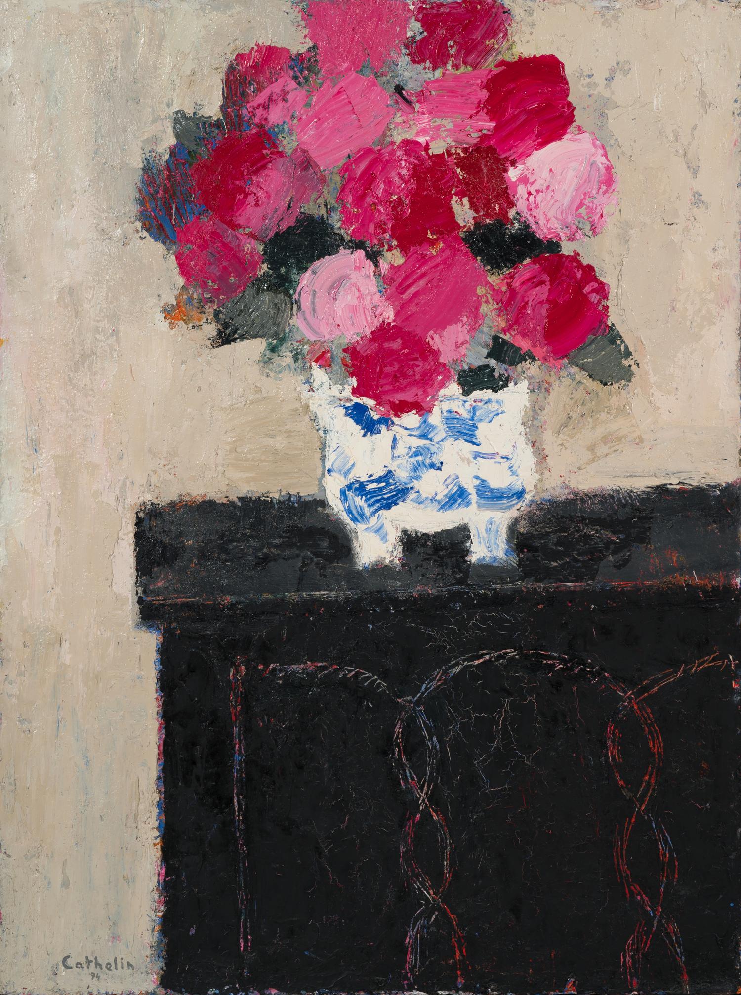 Hortensias au coffre Gothique — (French, 1919-2004)