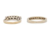 COLLECTION OF WHITE GOLD AND DIAMOND RINGS