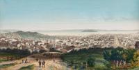[MAPS & ATLASES]. [MAGNUS, Charles (1826-1900)]. A group of 7 hand-color deluxe presentation city views, incl. San Francisco. [ With :] [BORNET, John]. [ City of Brooklyn ]. Hand-colored lithograph.