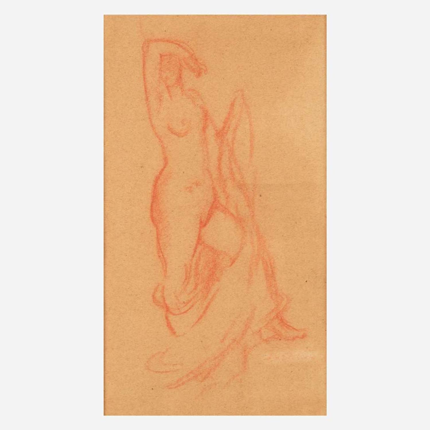 Everett Shinn (American, 1876-1953) Draped Nude
