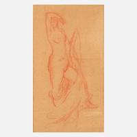 Everett Shinn (American, 1876-1953) Draped Nude