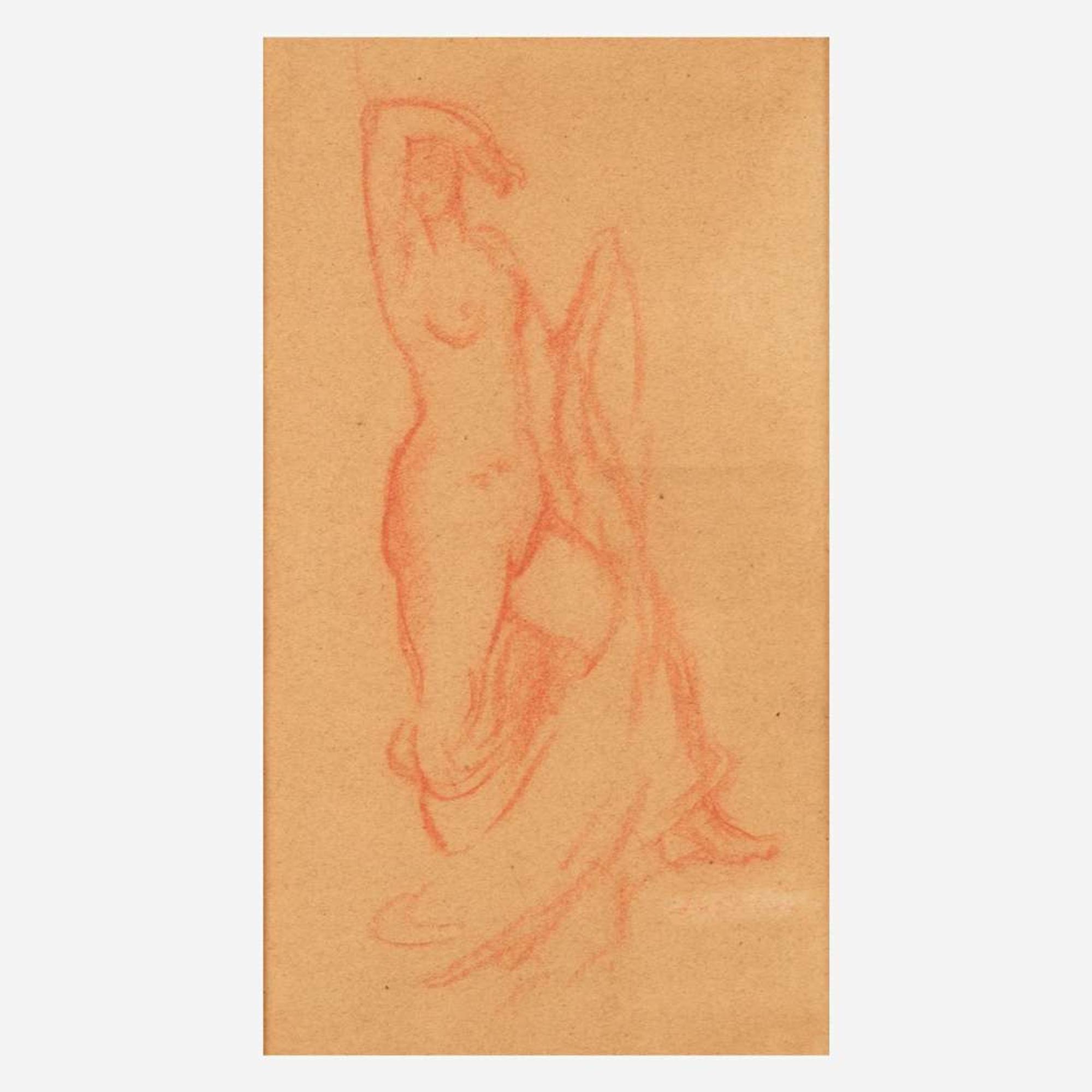 Everett Shinn (American, 1876-1953) Draped Nude