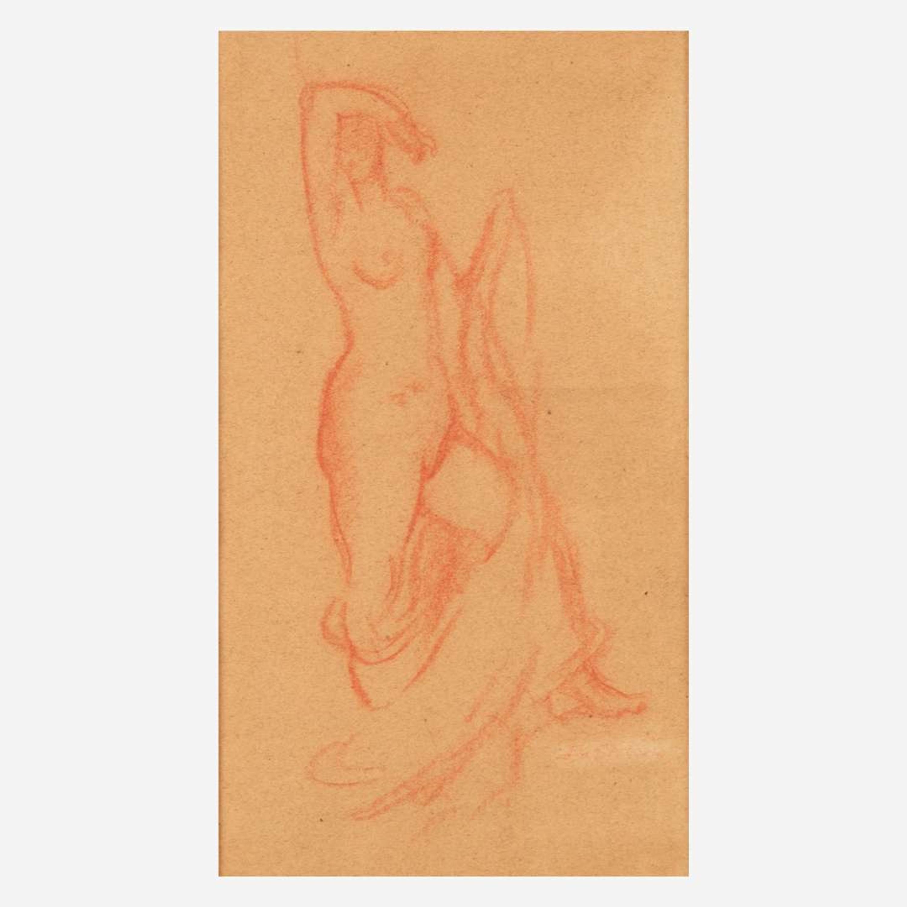 Everett Shinn (American, 1876-1953) Draped Nude