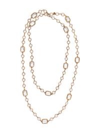 Chanel Clear Crystal Chiclets Sautoir, 1981