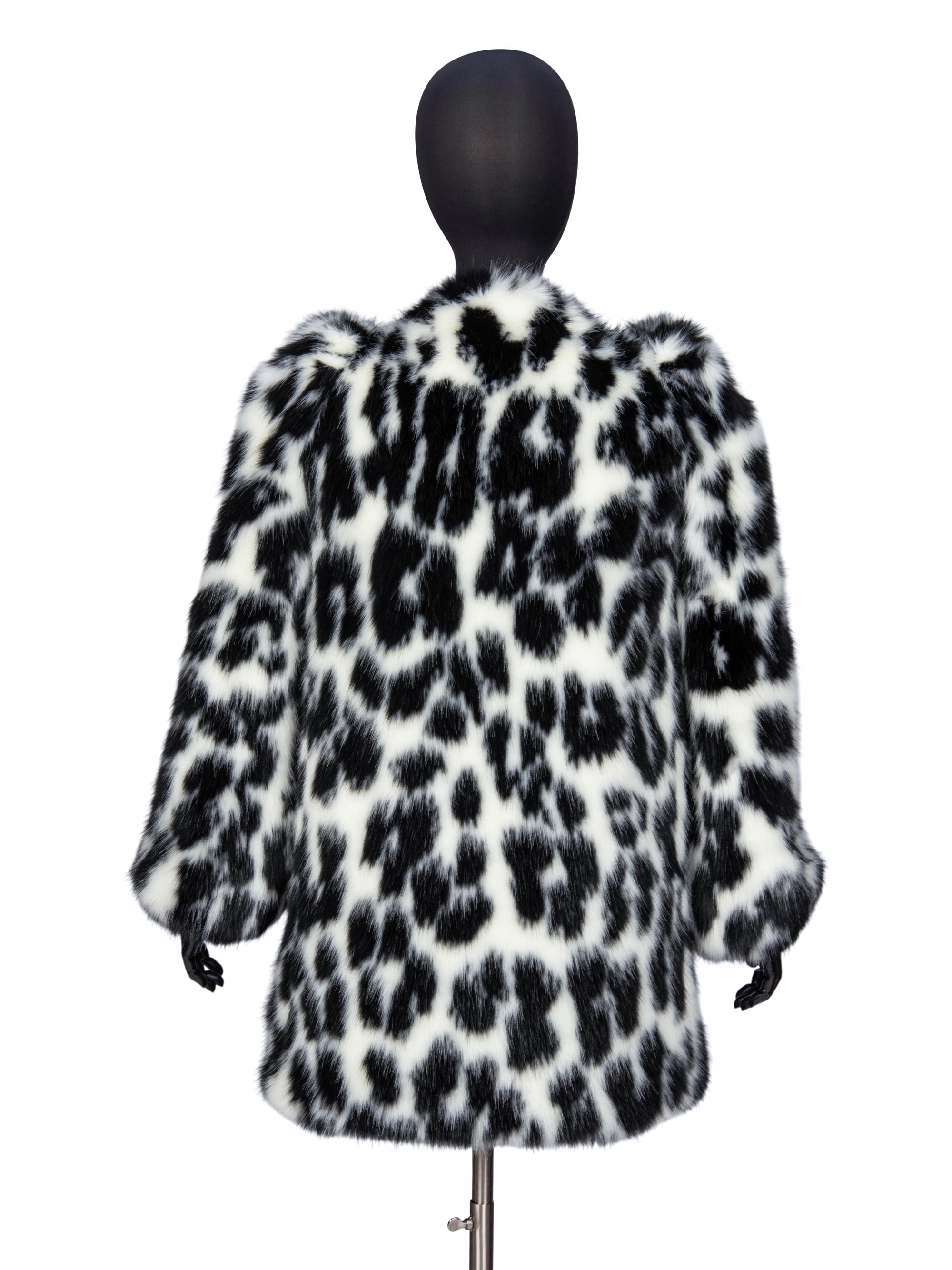 MARC JACOBS, SPOTTED FAUX FUR COAT