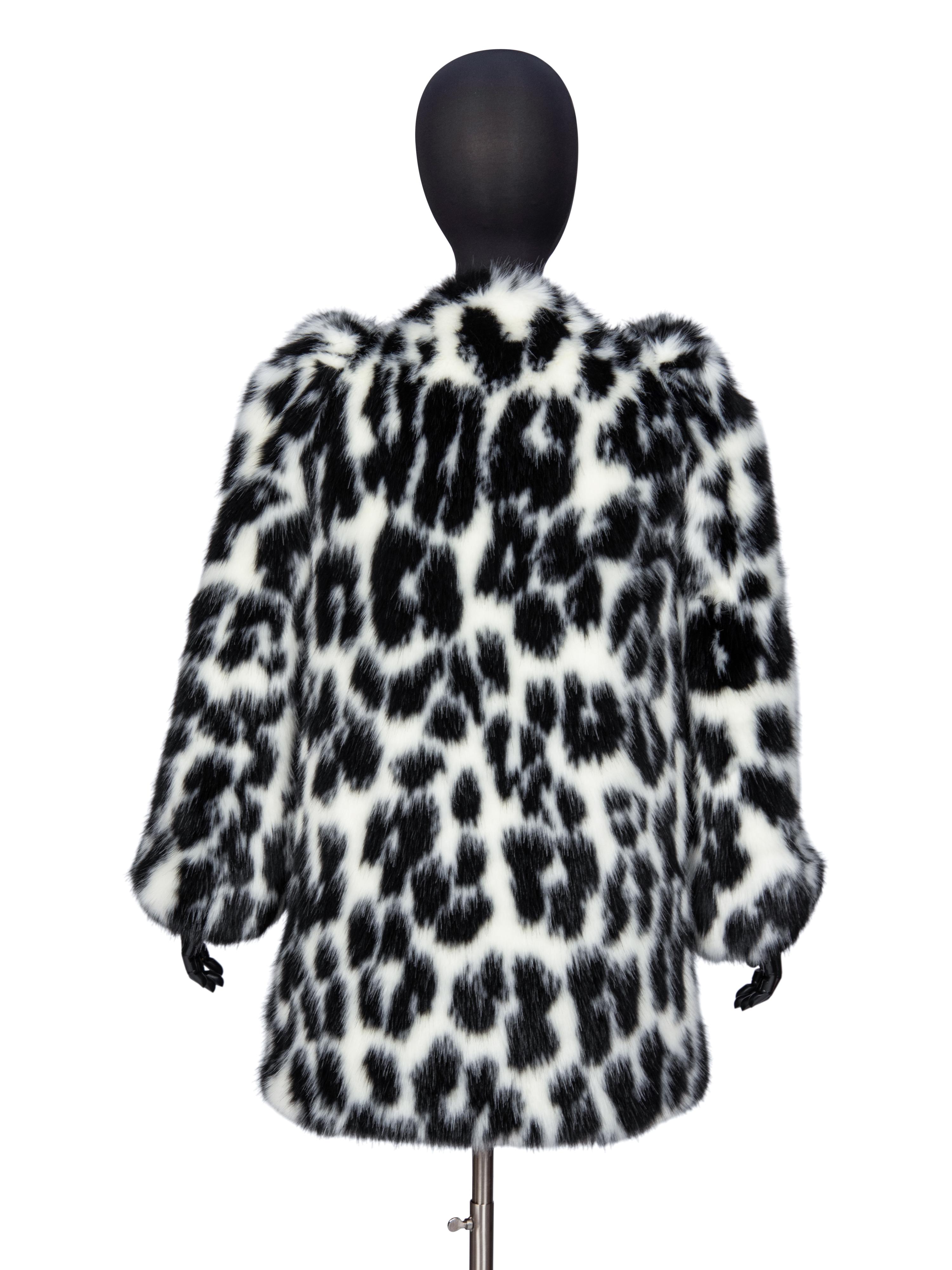 MARC JACOBS, SPOTTED FAUX FUR COAT
