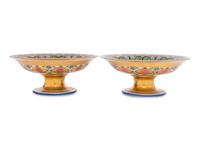 A Pair of Russian Porcelain Tazze