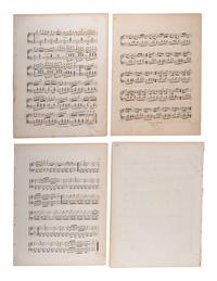[TAYLOR, Zachary (1784-1850)]. A group of sheet music commemorating his victories both military and political.