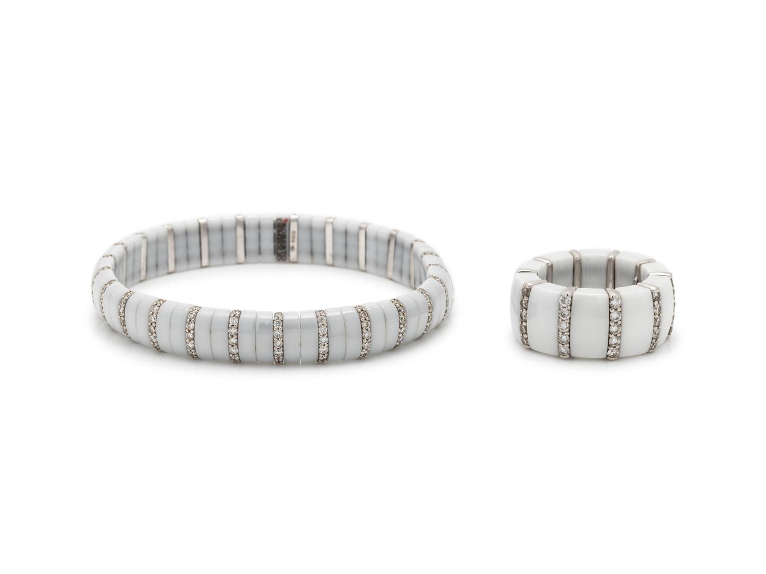 ROBERTO DEMEGLIO, CERAMIC AND DIAMOND SET