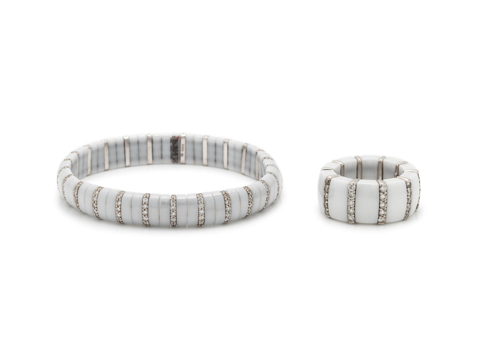 ROBERTO DEMEGLIO, CERAMIC AND DIAMOND SET