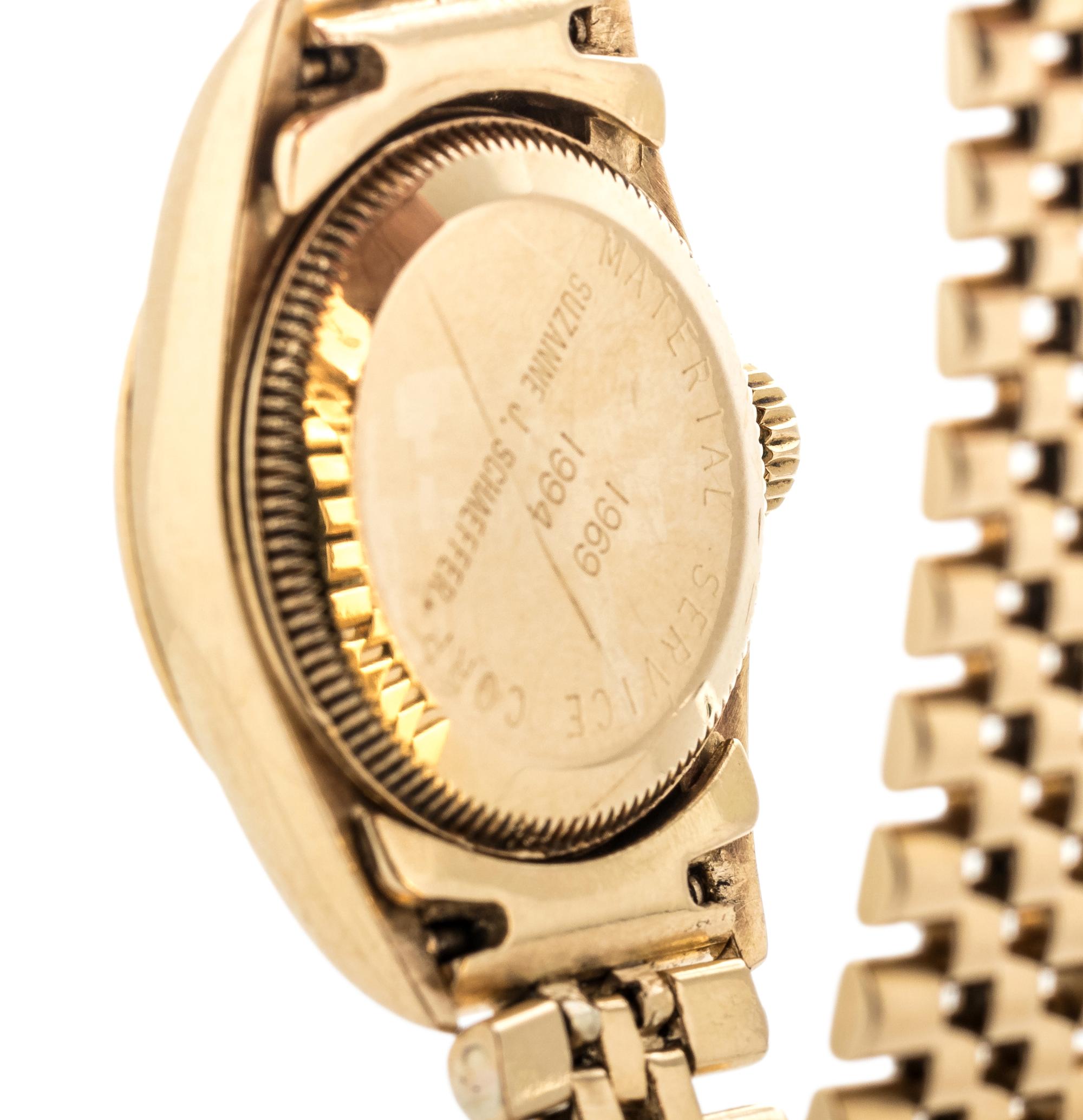 ROLEX, 18K YELLOW GOLD REF 67198 'OYSTER PERPETUAL' WRISTWATCH, CIRCA 1993