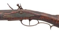 Untouched Incised & Relief Carved Flintlock Rifle by Henry Albright
