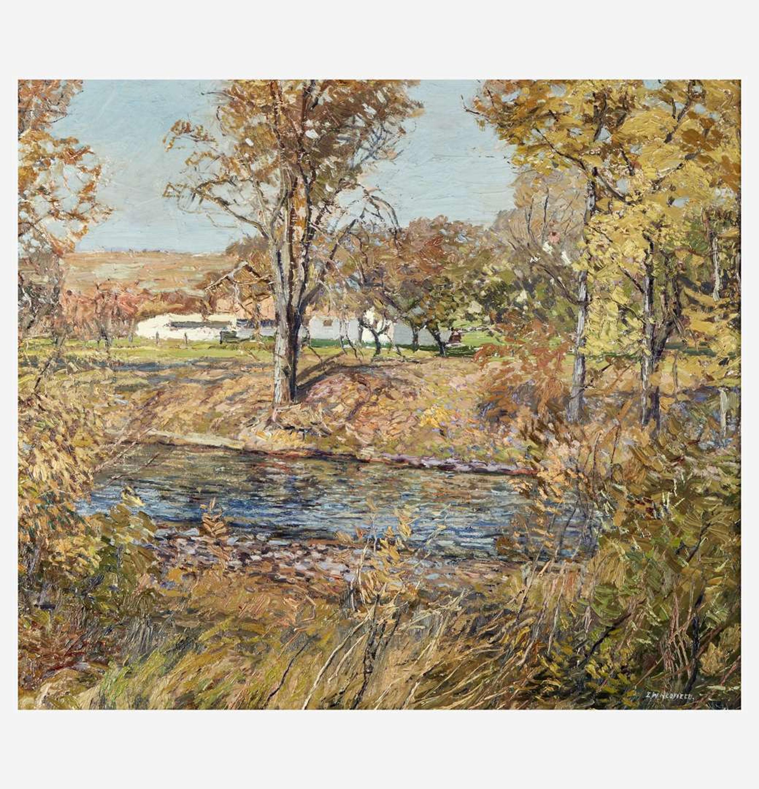 Edward Willis Redfield (American, 1869–1965) Island Farm (The Artist's House)