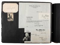 [AUTOGRAPHS]. Autograph album containing over 200 signatures from a diverse array of 19th-20th century figures.