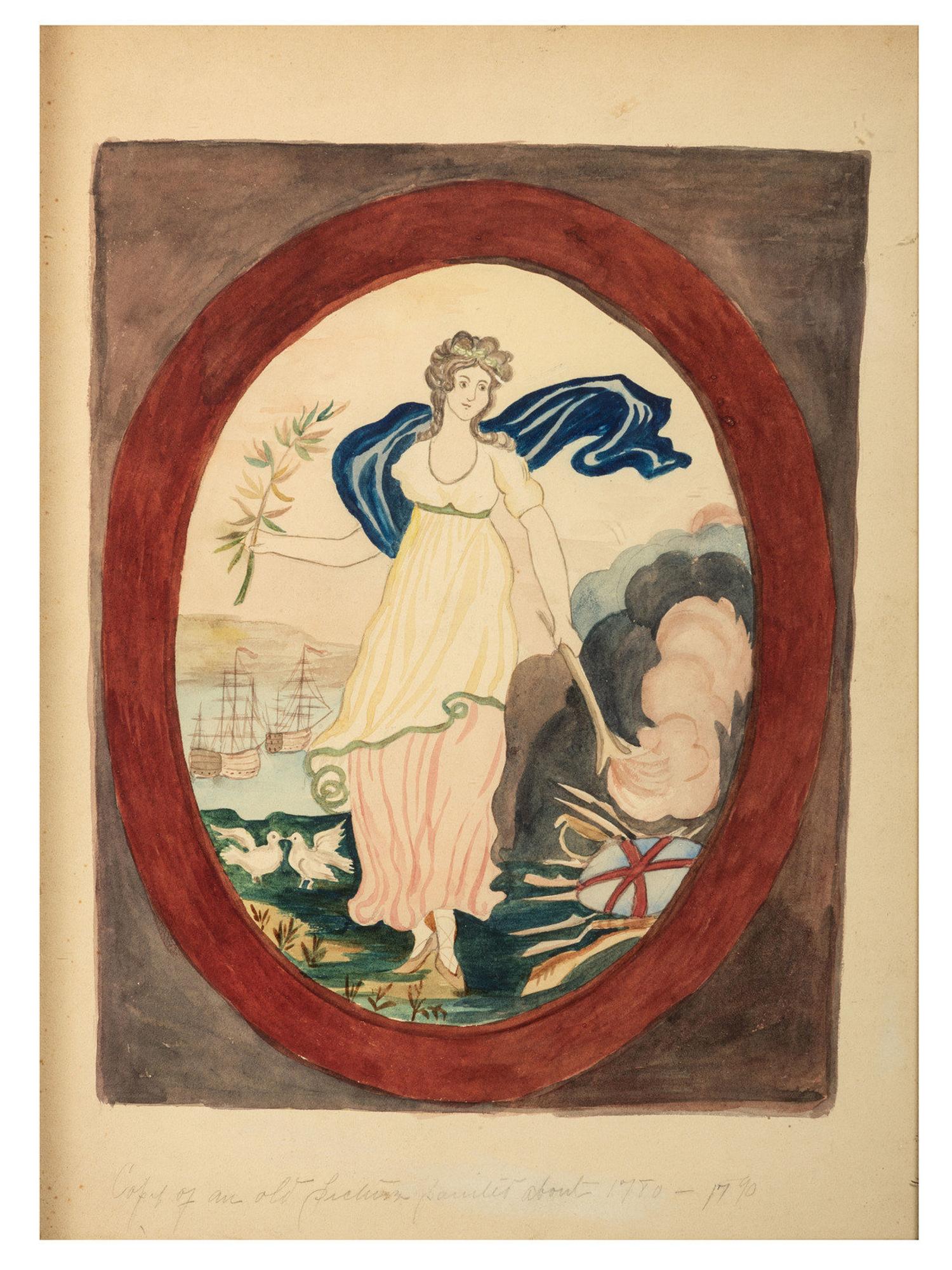 An Illustrated Elegy and Allegorical Portrait of a Woman