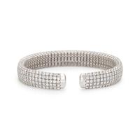 WHITE GOLD AND DIAMOND CUFF BRACELET