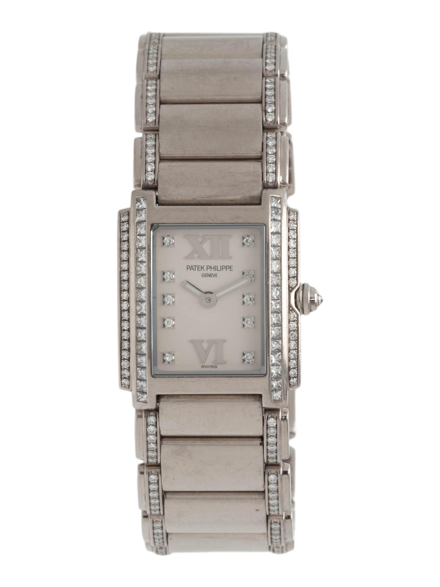 PATEK PHILIPPE, 18K WHITE GOLD REF. 4908/31 AND DIAMOND 'TWENTY-FOUR' WRISTWATCH