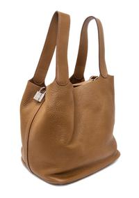 An Hermes Alezan Taurillon Clemence Picotin Lock GM Handbag, 10.5" x 10.5" x 8.5".