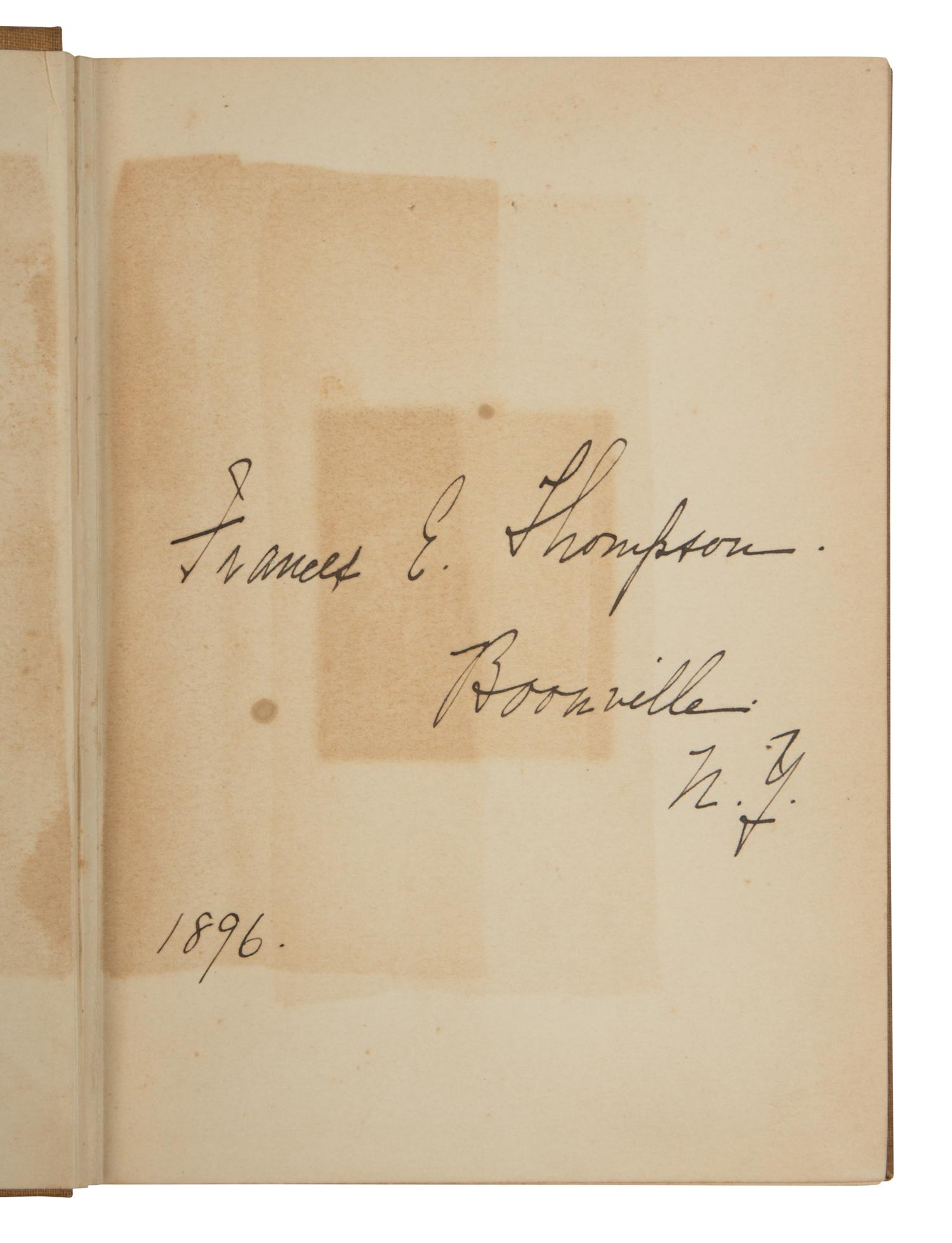 POST, Melville Davisson (1869-1930). The Man of Last Resort . New York and London: G.P. Putnam's Sons, 1897.