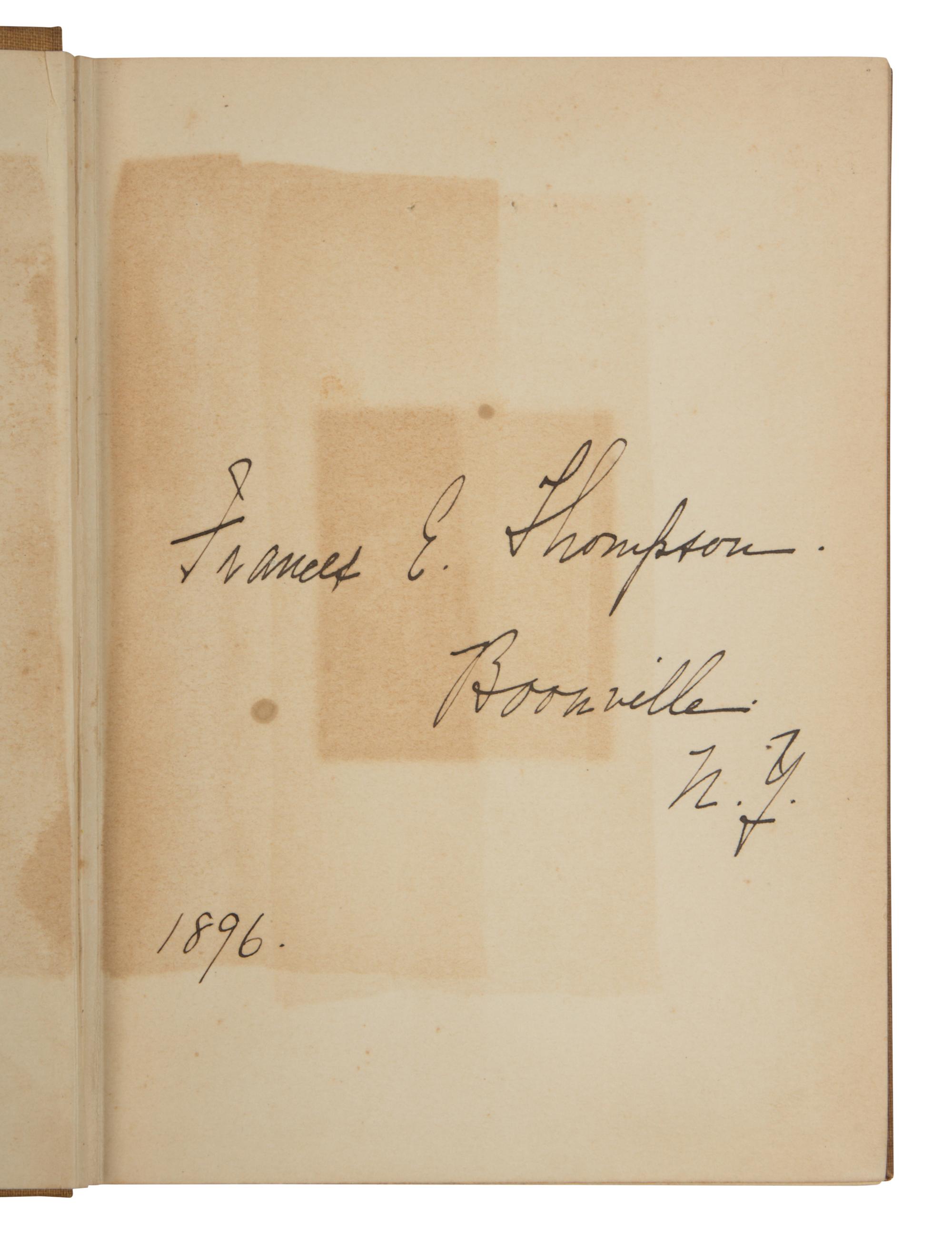 POST, Melville Davisson (1869-1930). The Man of Last Resort . New York and London: G.P. Putnam's Sons, 1897.