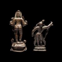 Two Indian Bronze Figures of Female Deities