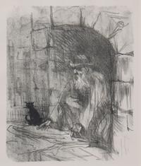 Henri de Toulouse-Lautrec, (French, 1864-1901), Au pied du Sinai: Une Arriere-boutique a Cracovie, 1897
