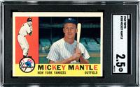 A Complete Set of 1960 Topps Baseball Cards (572/572) Including Carl Yastrzemski Rookie and Mickey Mantle SGC Graded Issues,
