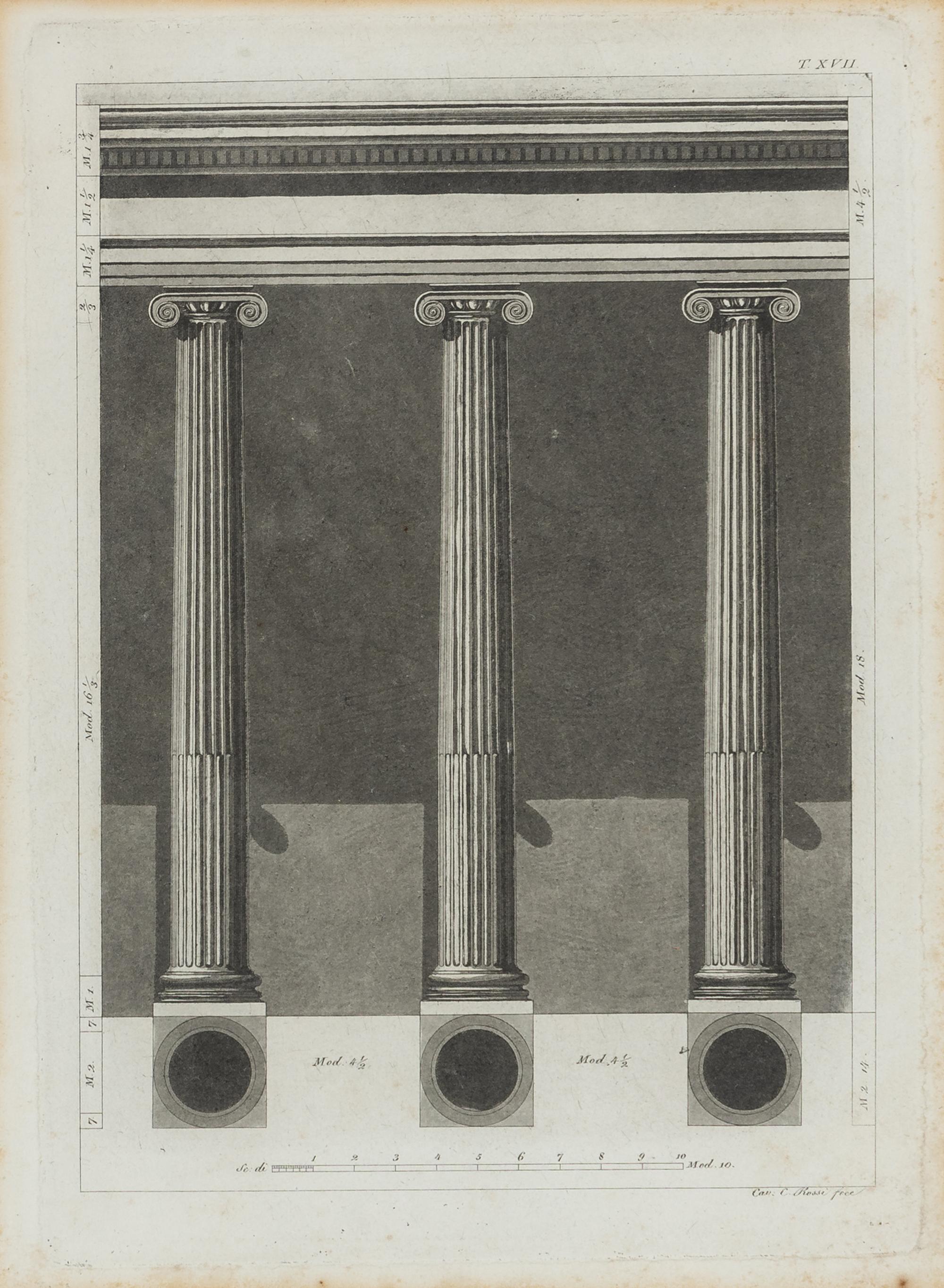 Five Continental Colored Engravings