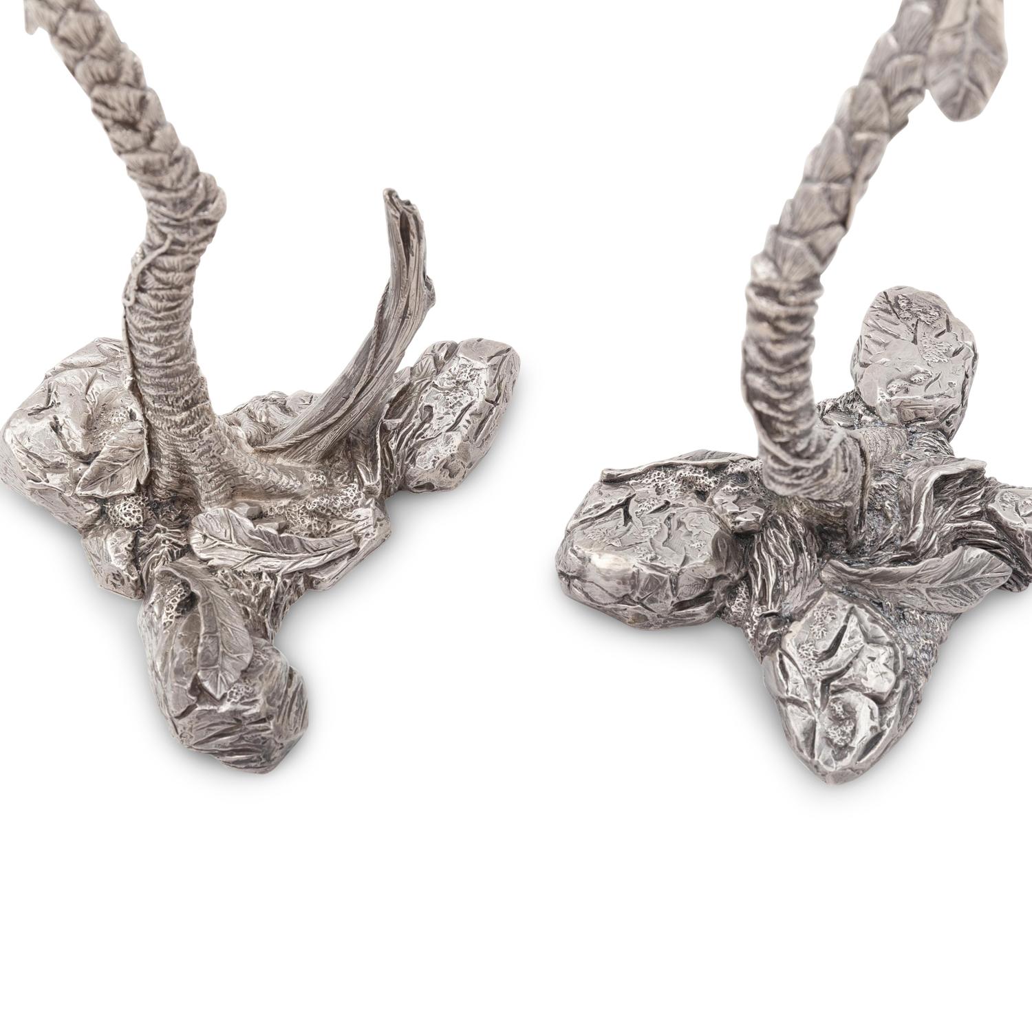 Patrick Mavros (London and Harare, Zimbabwe, Est. 1978) — Two Equatorial Palm Tree Candle Holders, 1996