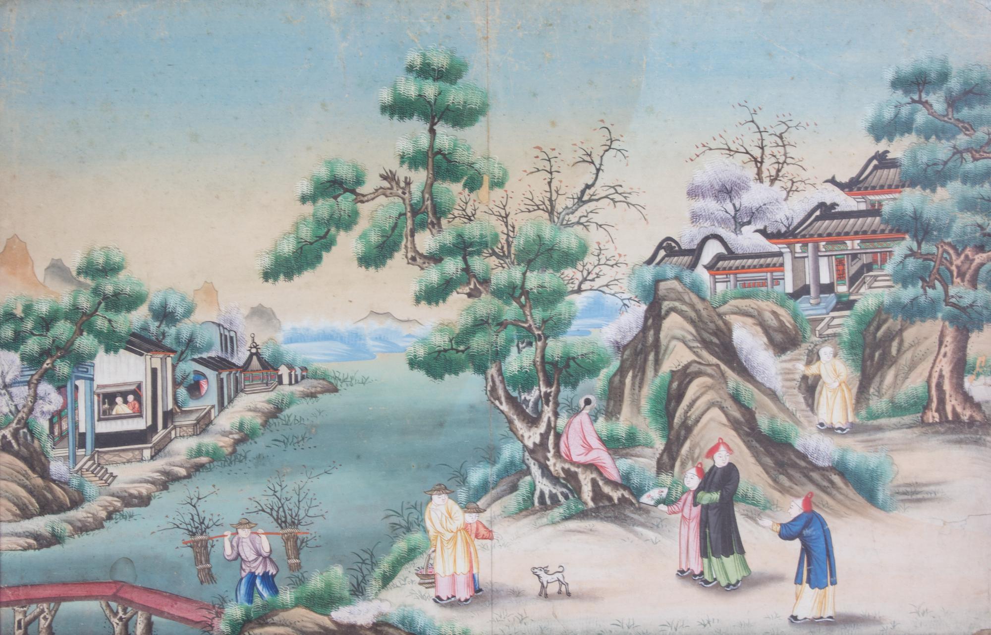 A Chinese Watercolor on Paper 14 3/4 x 22 3/4 inches. — EARLY 19TH CENTURY