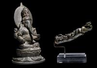 Two Javanese and Indonesian Bronze Figures