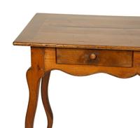 A French Provincial Walnut Two-Drawer Desk