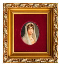 A German Painted Porcelain Plaque — LATE 19TH/20TH CENTURY