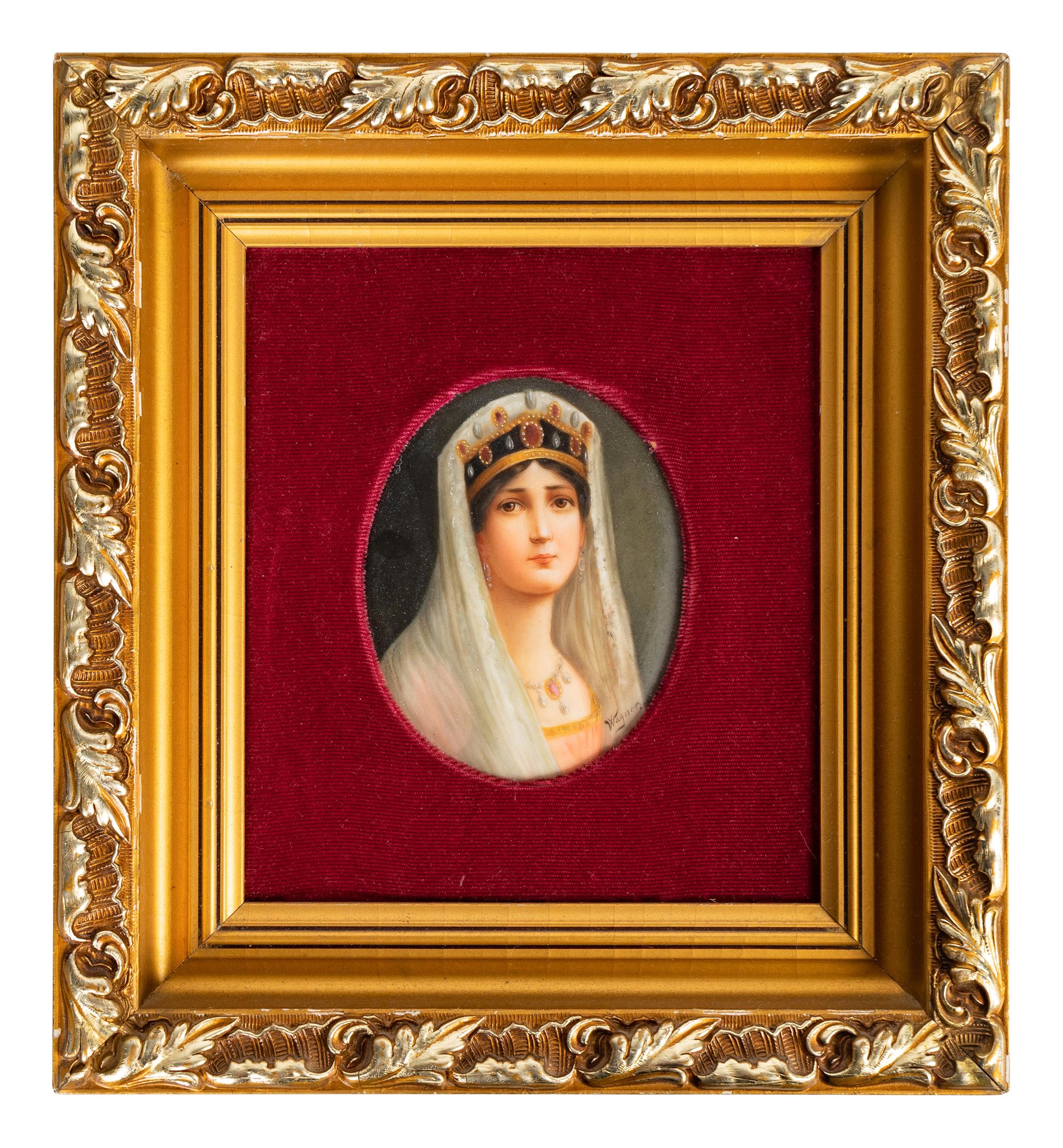 A German Painted Porcelain Plaque — LATE 19TH/20TH CENTURY
