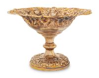 A Victorian Silver-Gilt Tazza