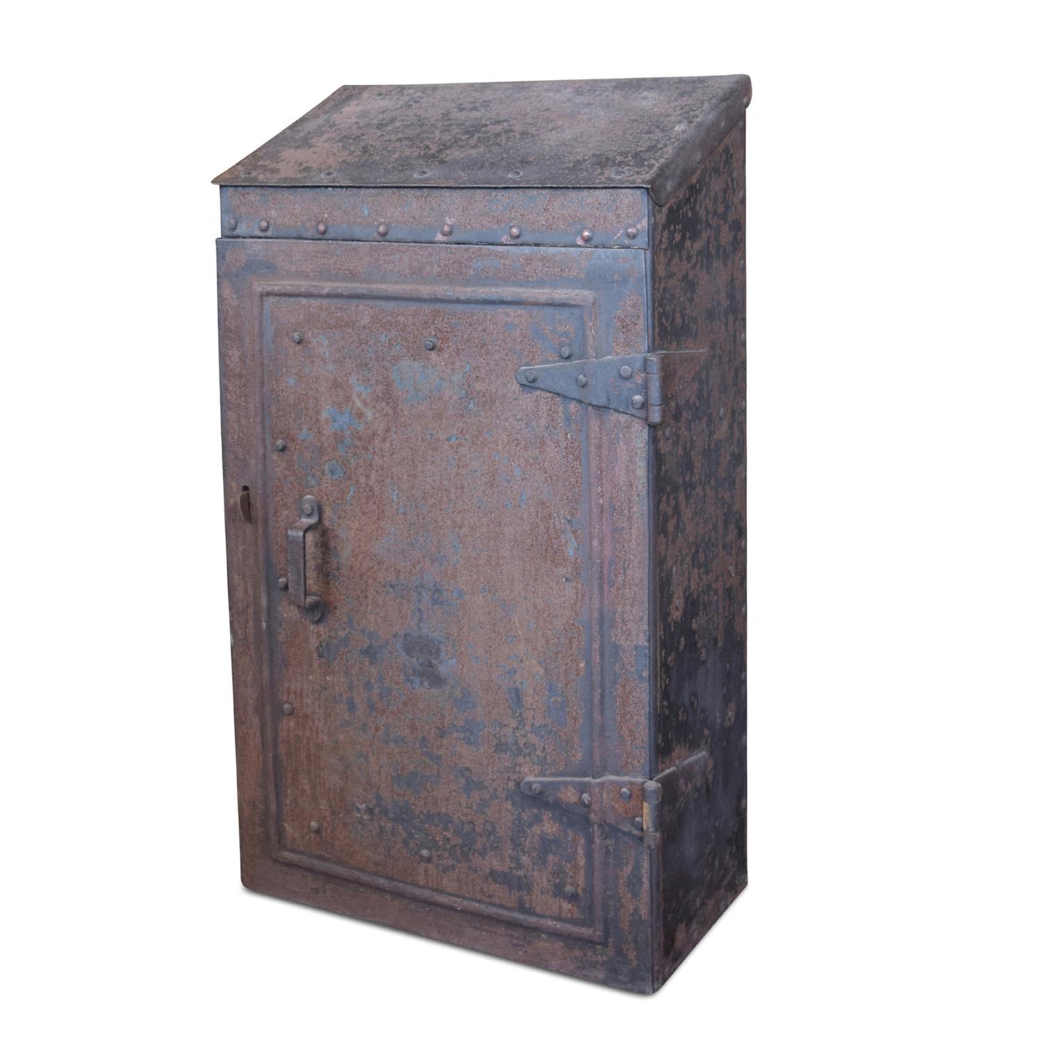 A Metal Industrial Cabinet 20.5" W x 11" D x 36" H — United States, 20th Century