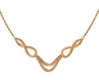 YELLOW GOLD AND DIAMOND NECKLACE