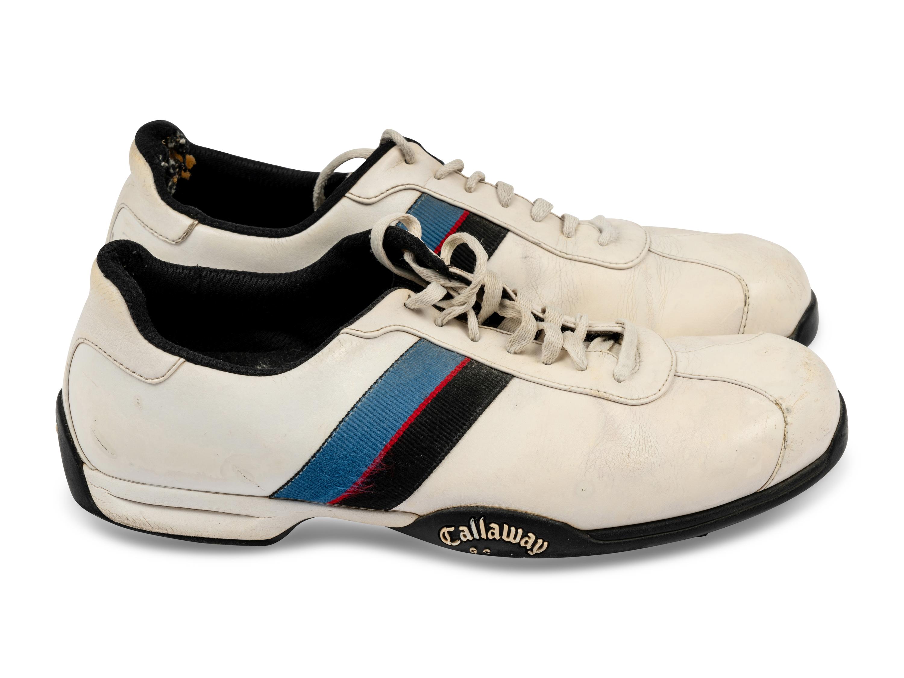 A Pair of Mike Ditka's Personally Owned and Used Golf Shoes